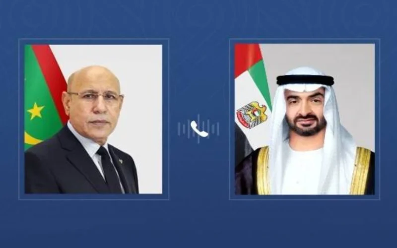 رئيس الدولة ورئيس موريتانيا يناقشان تطورات الأوضاع الإقليمية خلال اتصال هاتفي